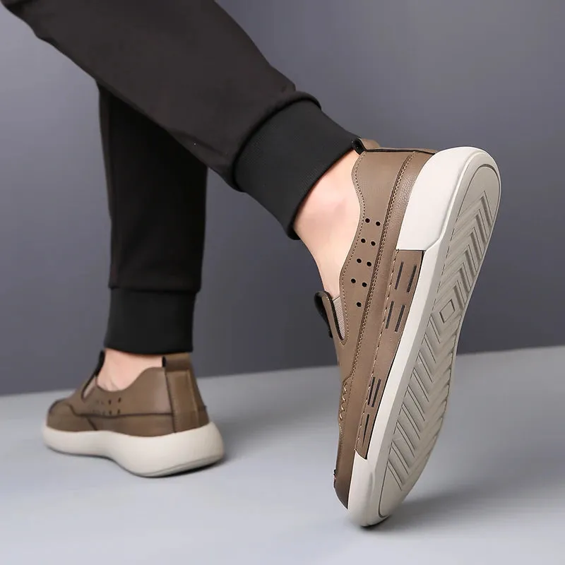 AtemLeder Loafer Schuhe von LuxusMann