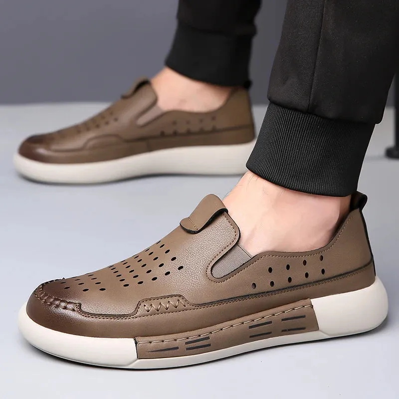 AtemLeder Loafer Schuhe von LuxusMann