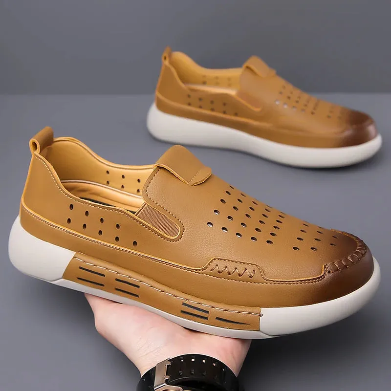 AtemLeder Loafer Schuhe von LuxusMann