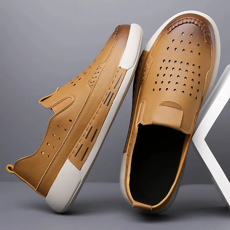 AtemLeder Loafer Schuhe von LuxusMann