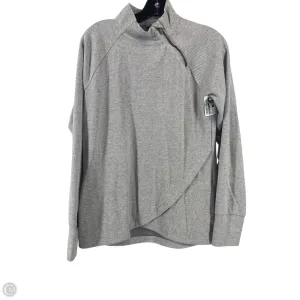 Athletic Jacket By Kyodan In Grey, Size: M