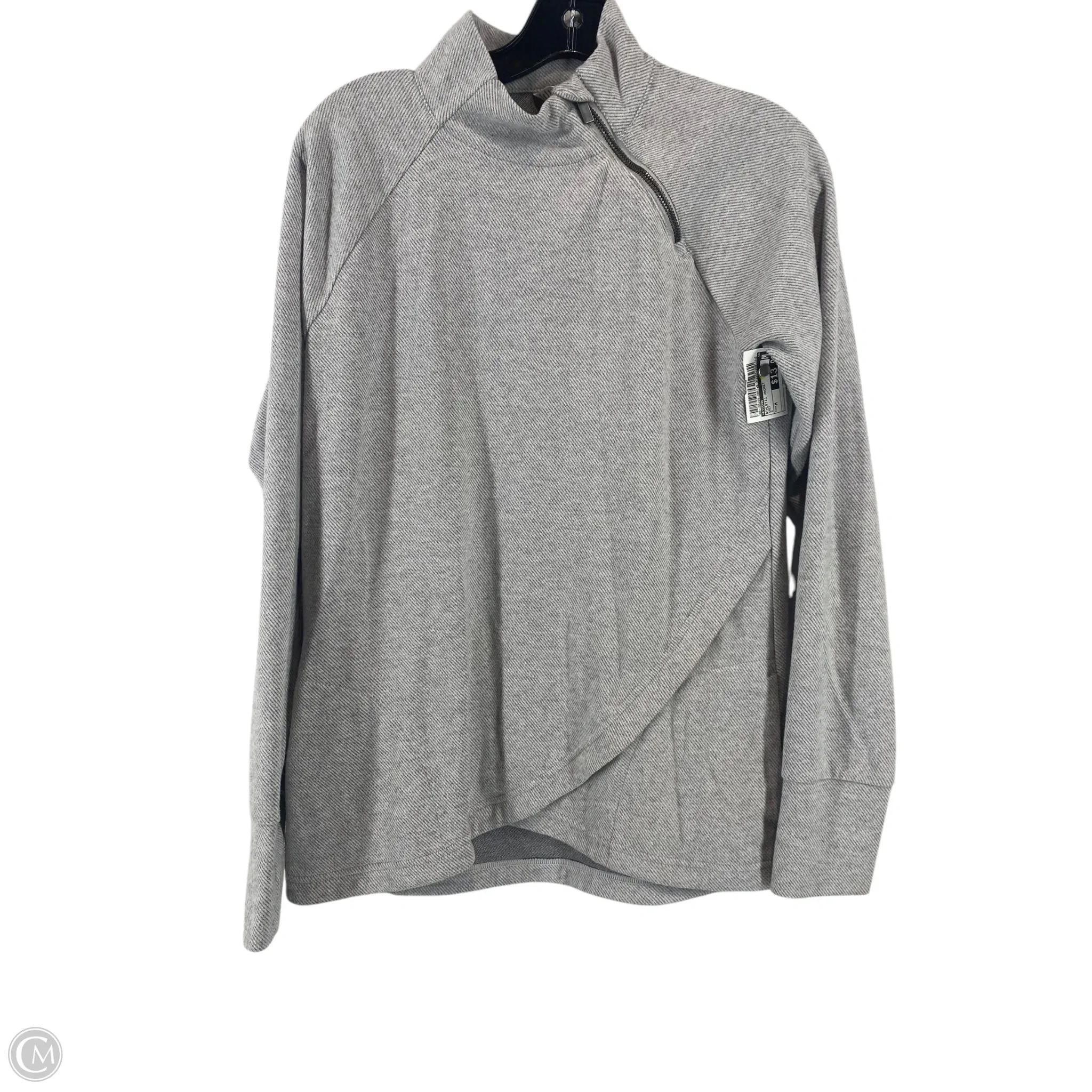Athletic Jacket By Kyodan In Grey, Size: M