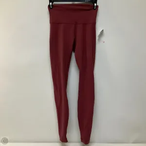 Athletic Leggings By Lululemon In Red, Size: 4