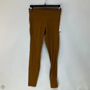 Athletic Leggings Capris By Lululemon In Brown, Size: 4