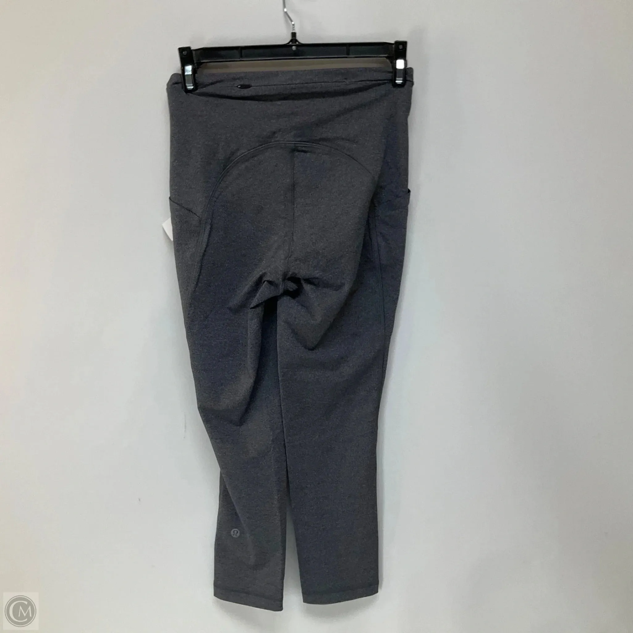 Athletic Leggings Capris By Lululemon In Grey, Size: 4