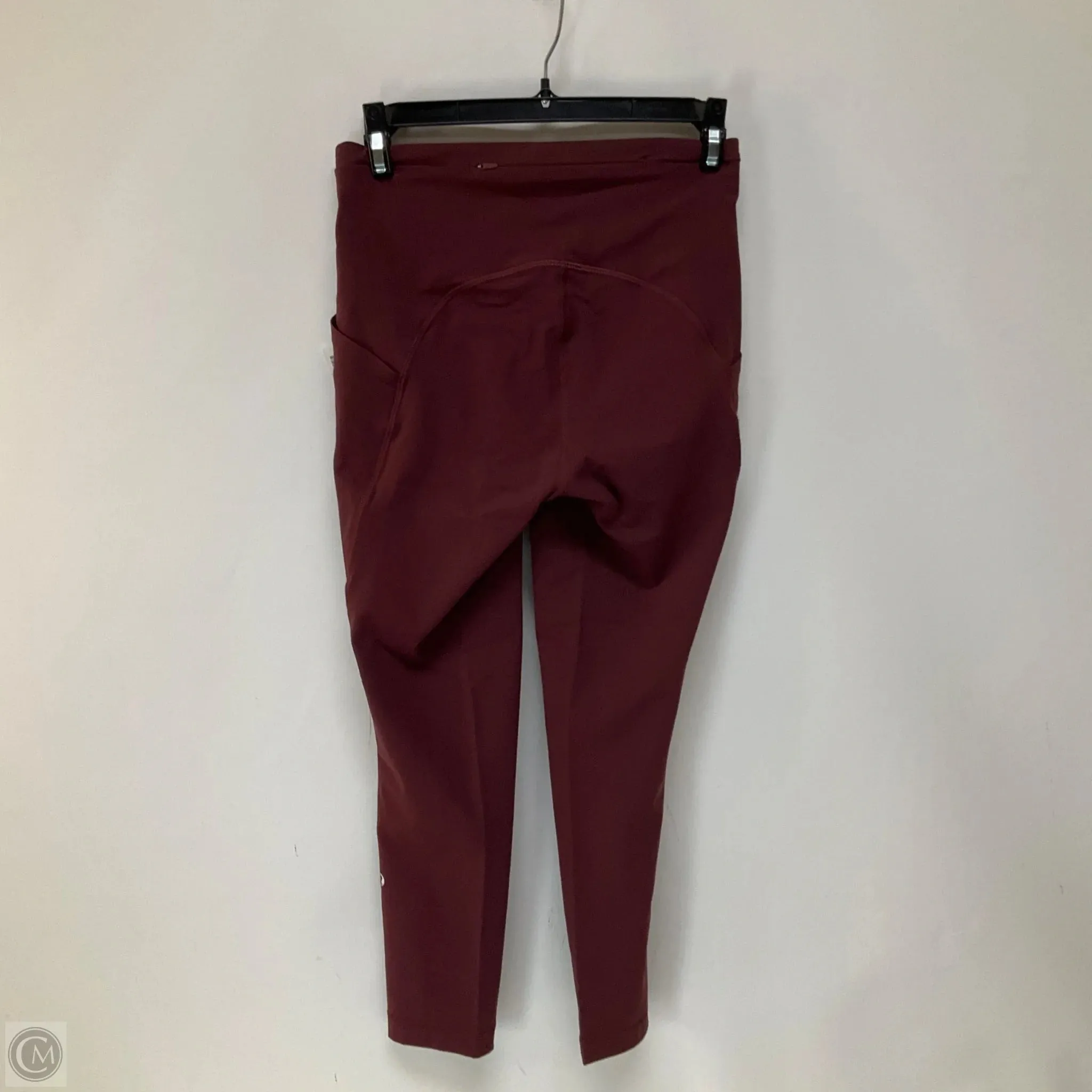 Athletic Leggings Capris By Lululemon In Red, Size: 4