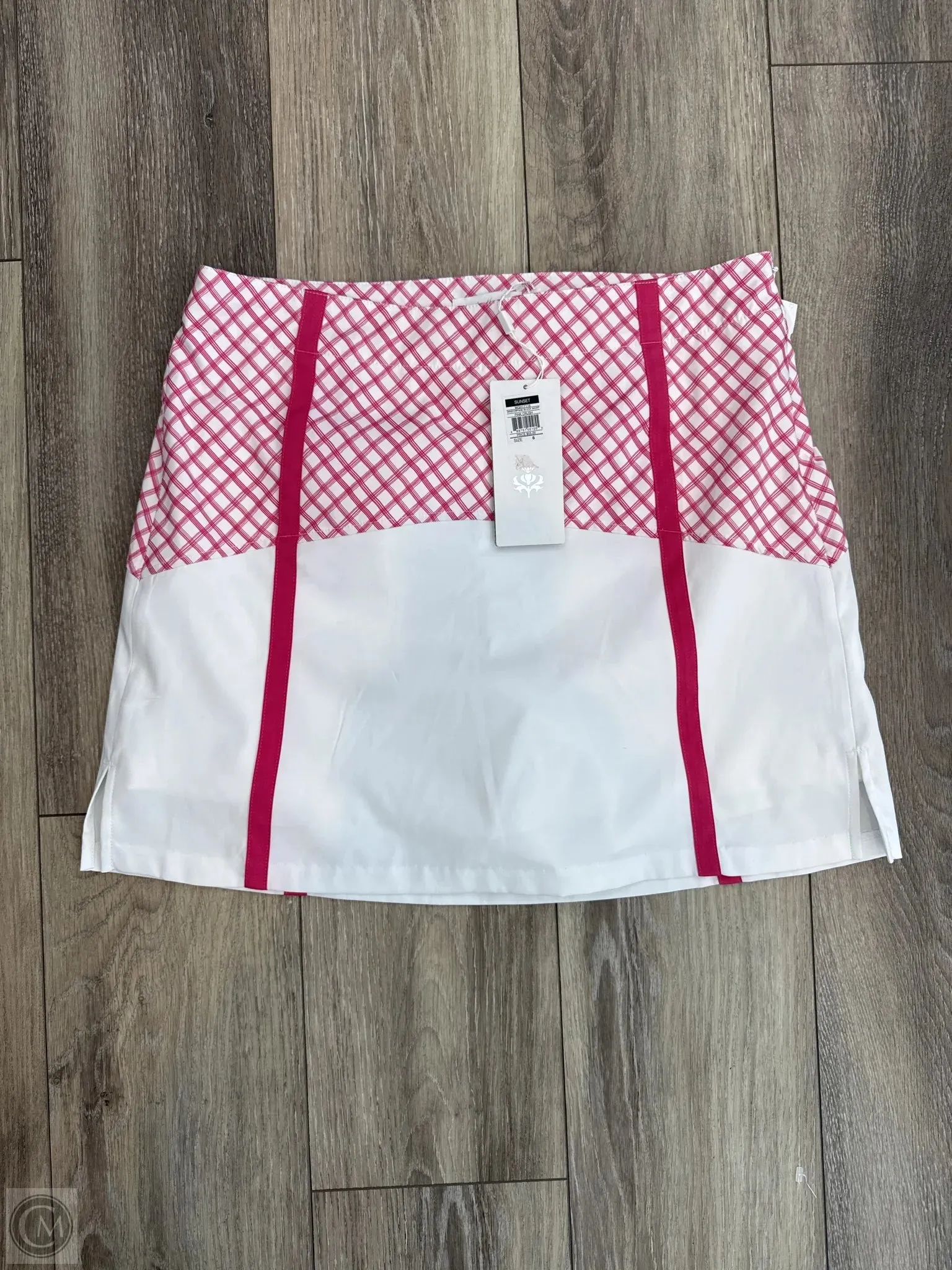 Athletic Skirt By Lady Hagen In Pink & White, Size: 8