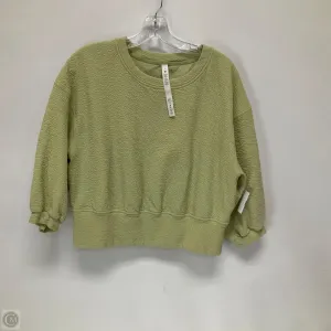 Athletic Sweatshirt Crewneck By Lululemon In Yellow, Size: 10