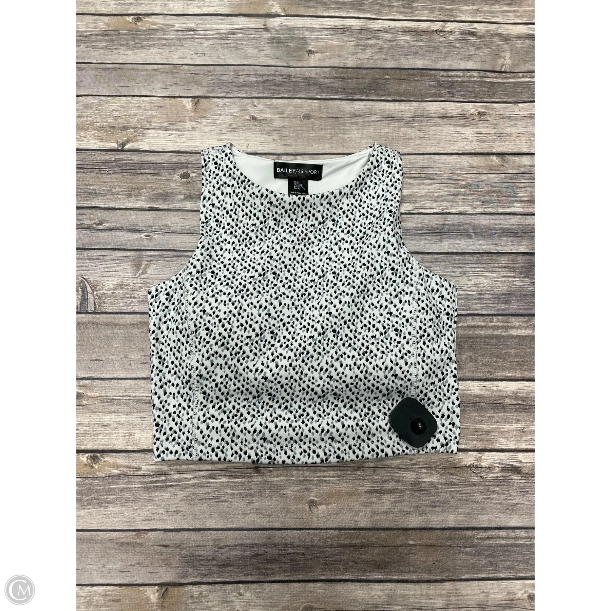 Athletic Tank Top By Cmb In Black & White, Size: Xs