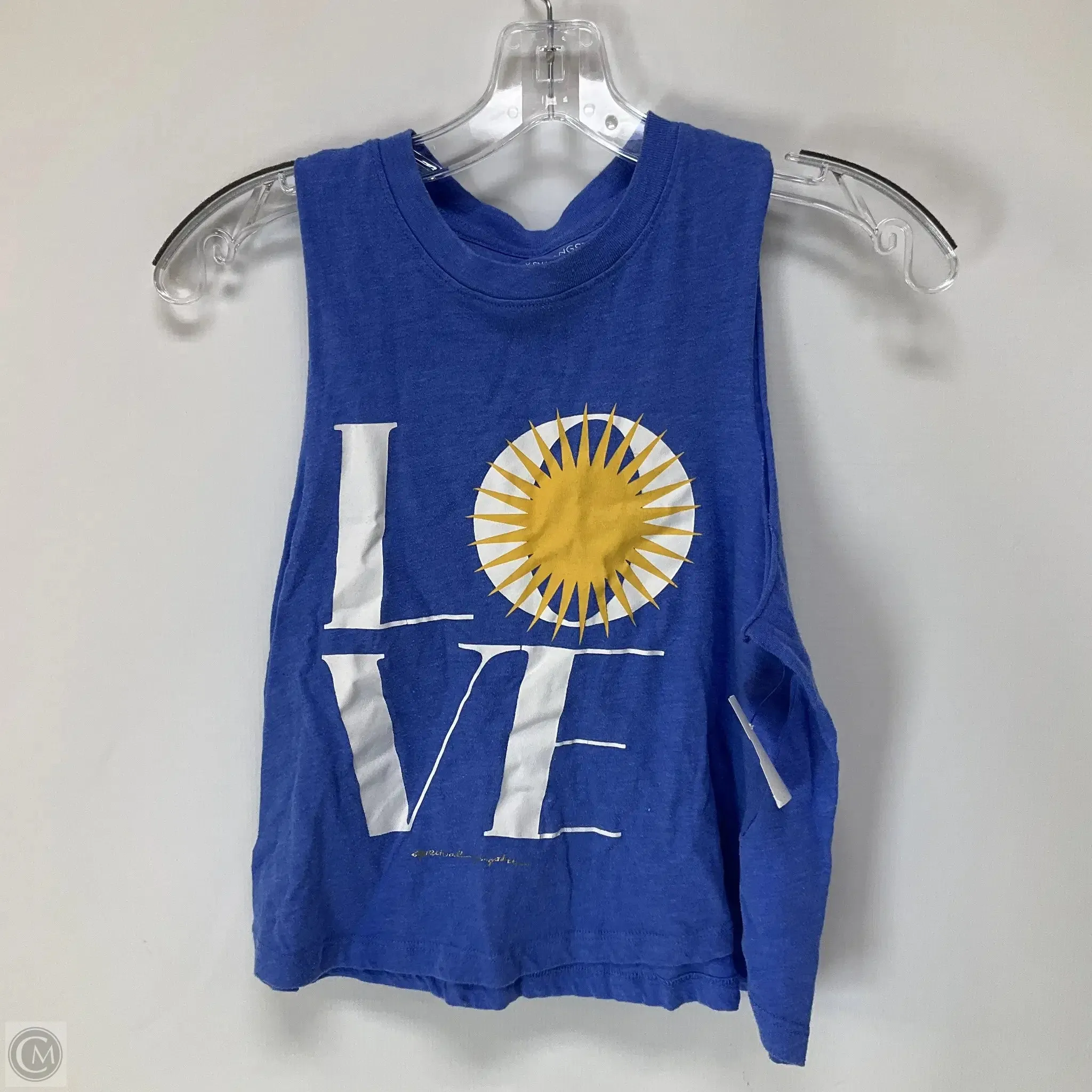 Athletic Tank Top By Spiritual Gangster In Blue, Size: Xs