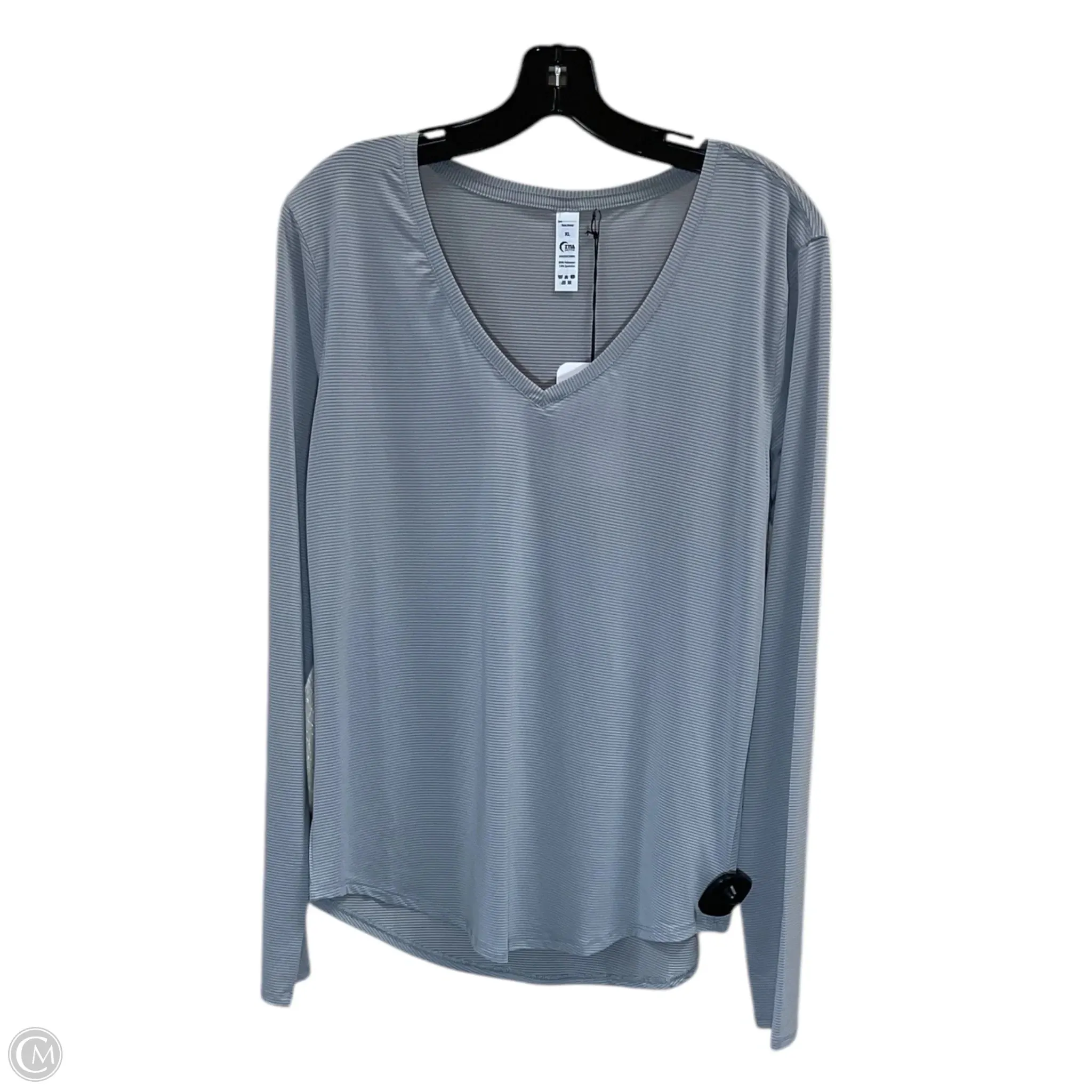 Athletic Top Long Sleeve Crewneck By Zyia In Grey, Size: Xl
