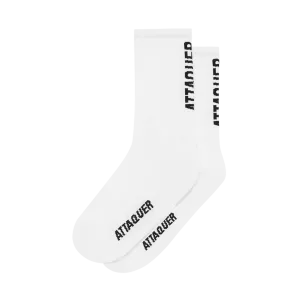 Attaquer Vertical Logo Socks - White