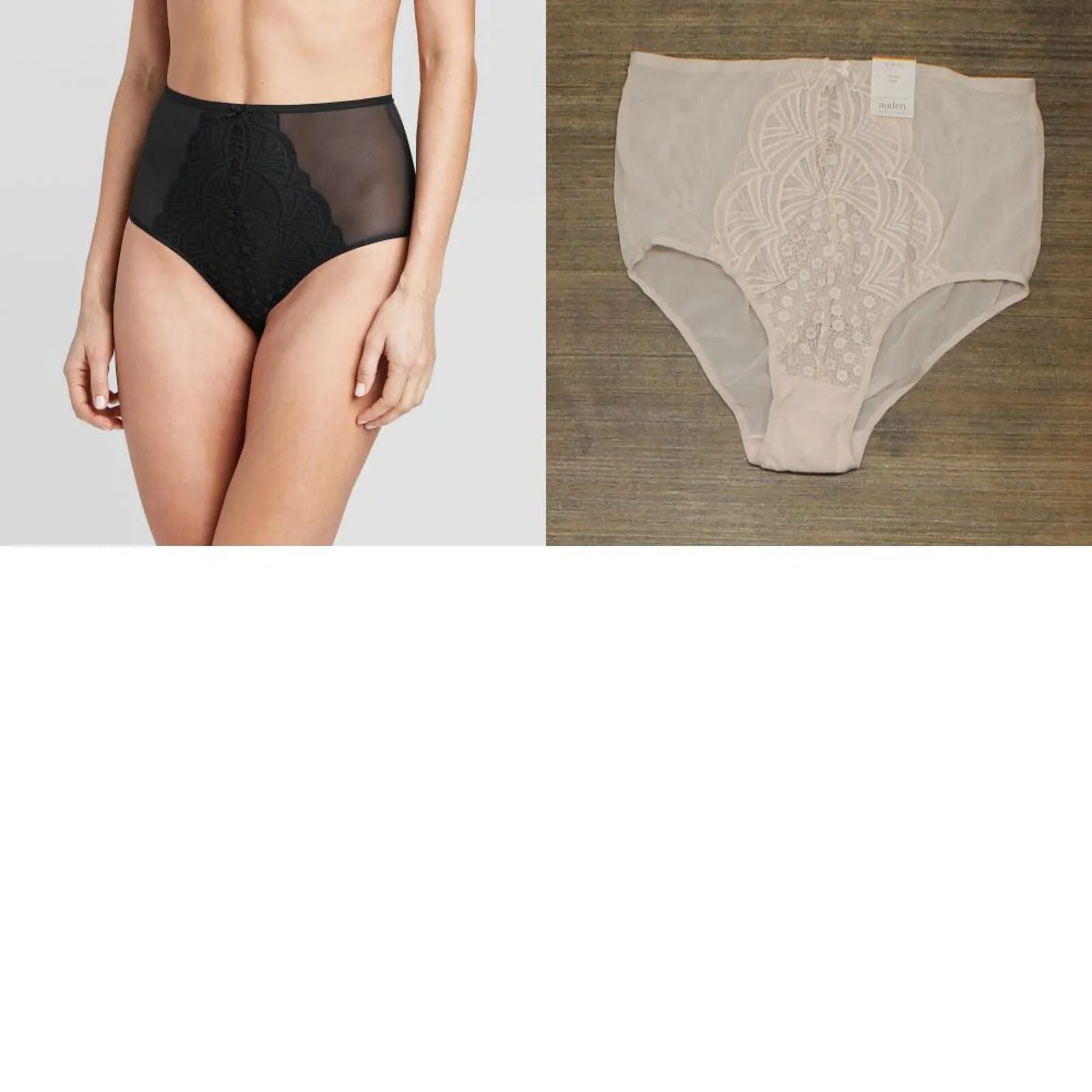 Auden Women's Lace Briefs with keyhole design 9XKR3