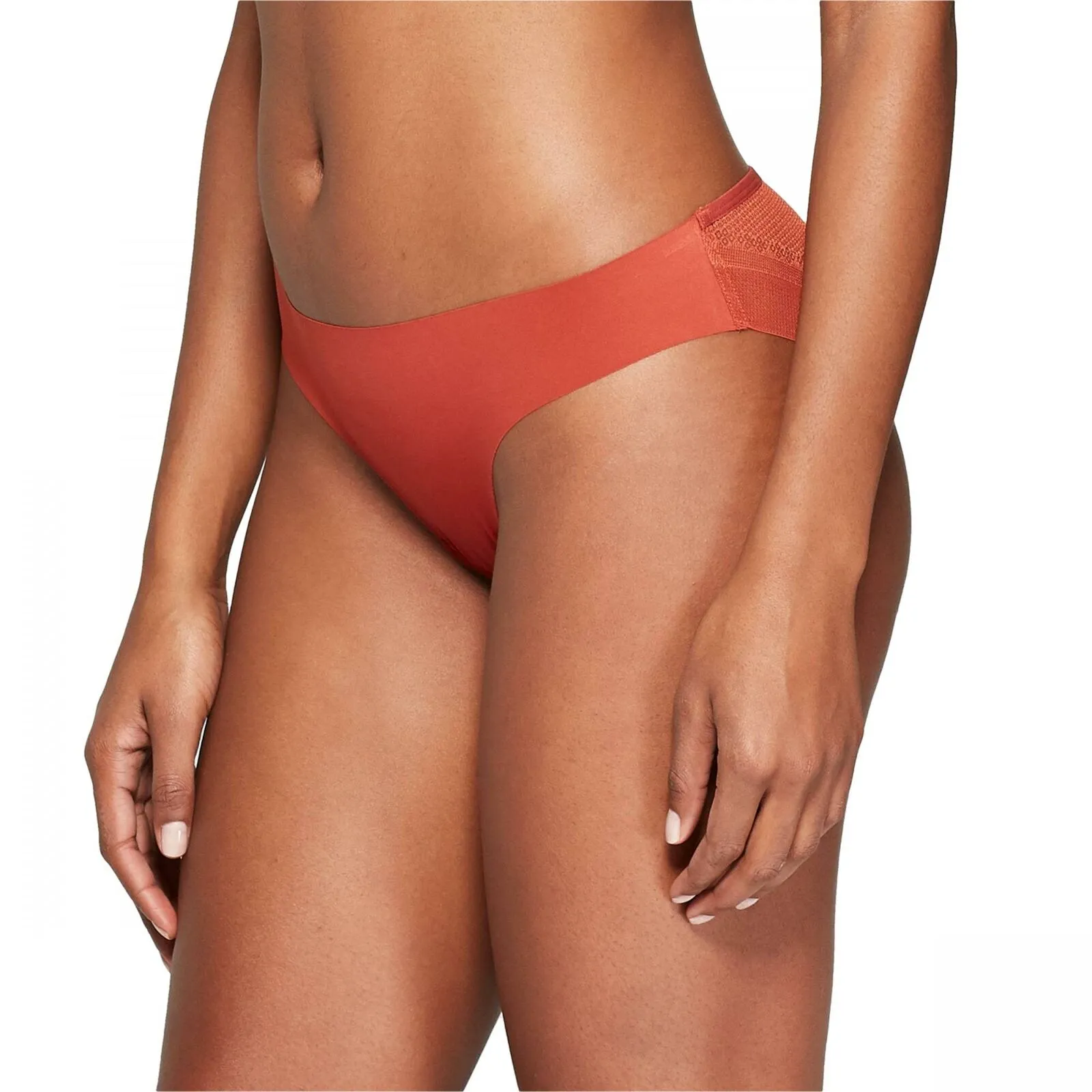 Auden Women's Laser Cut Cheeky Bikini with Mesh Back