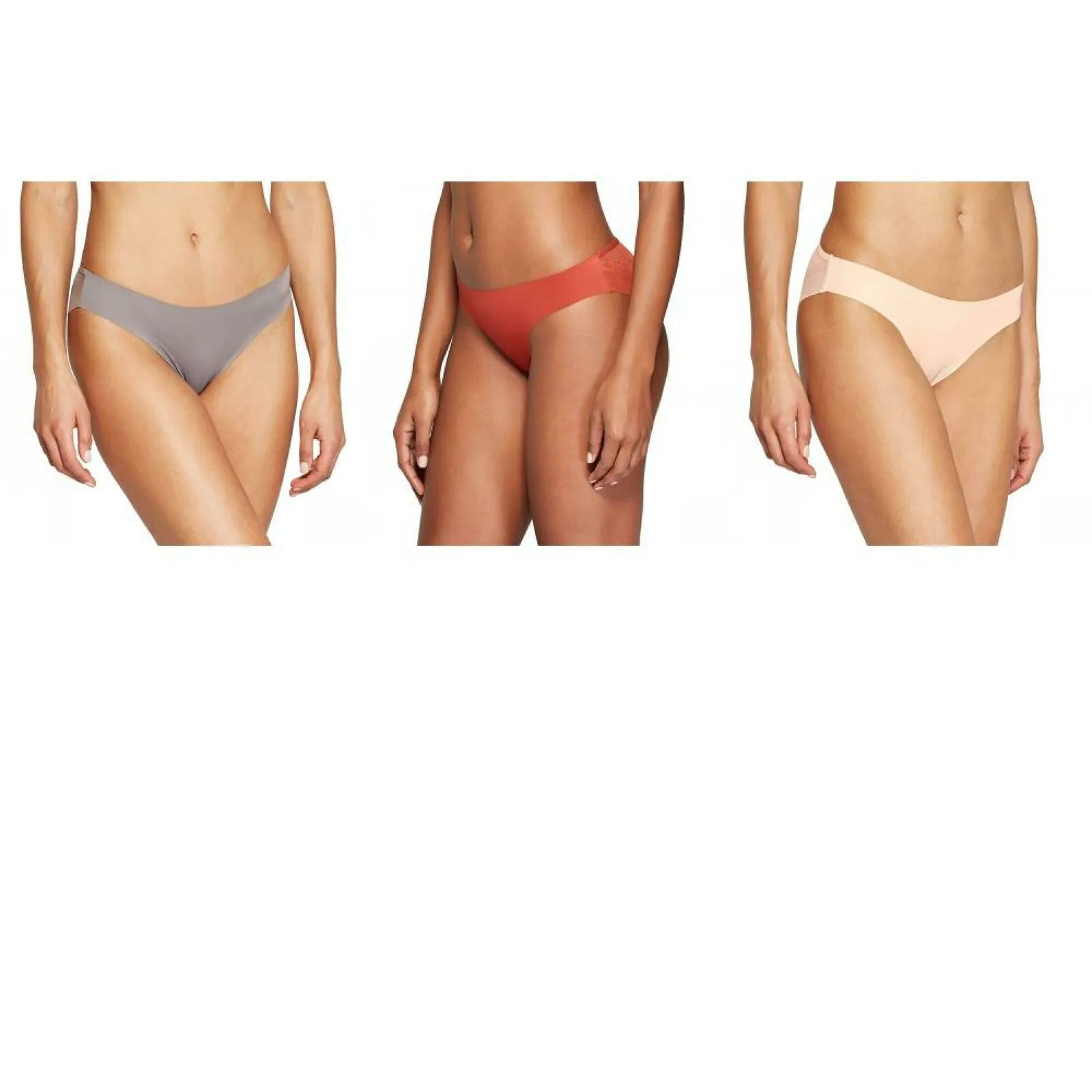 Auden Women's Laser Cut Cheeky Bikini with Mesh Back