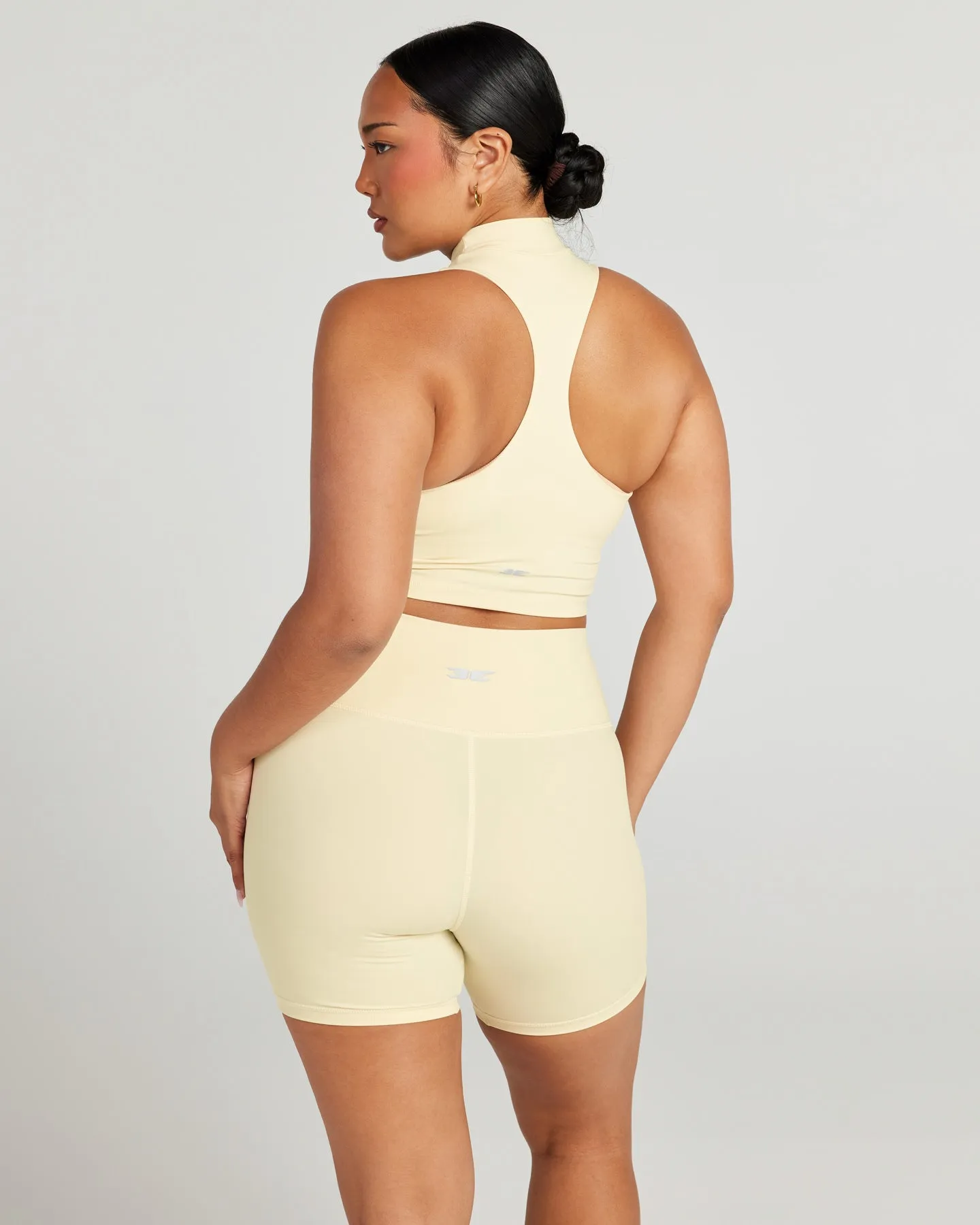 Aura Mock Neck Tank - Butter