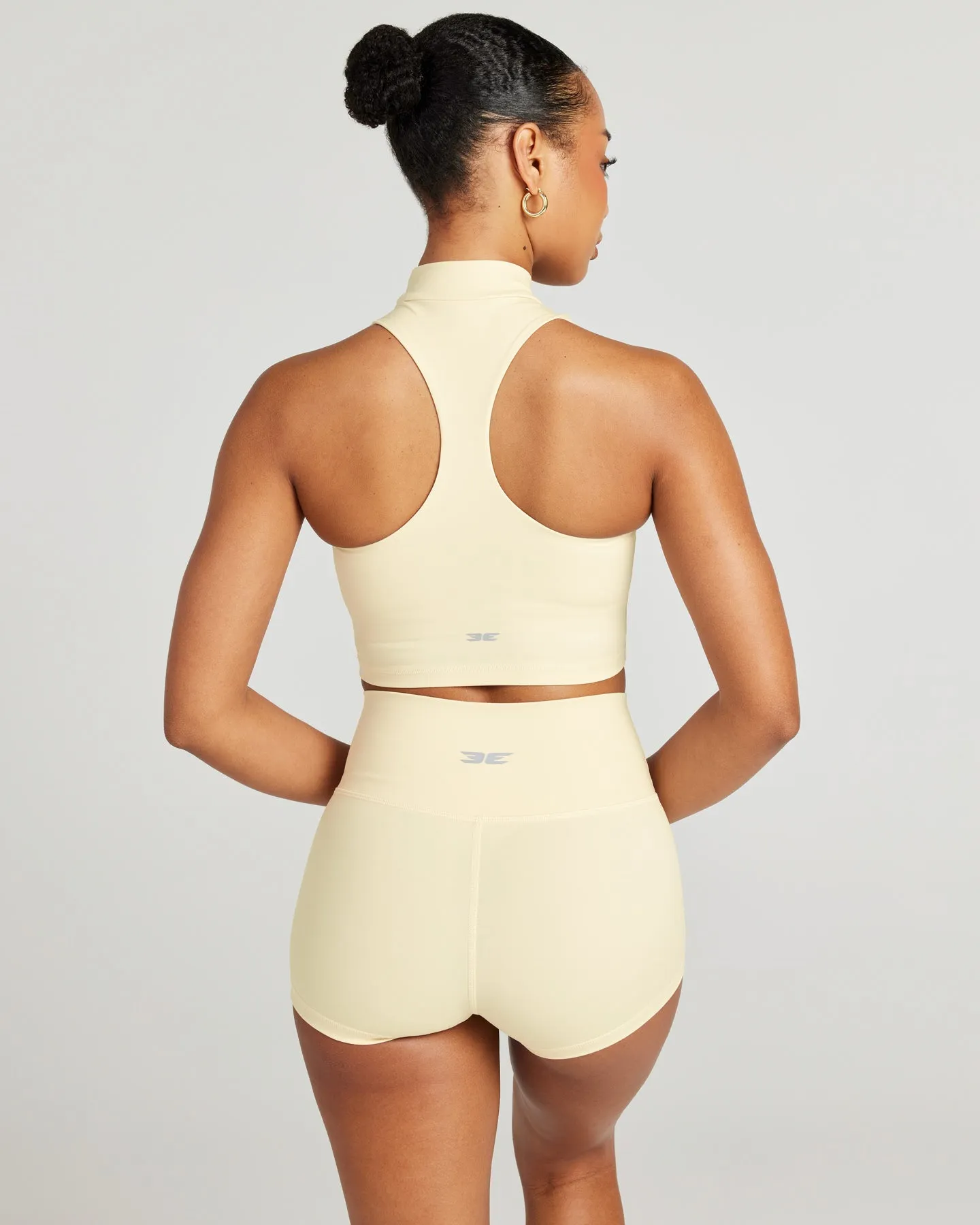 Aura Mock Neck Tank - Butter