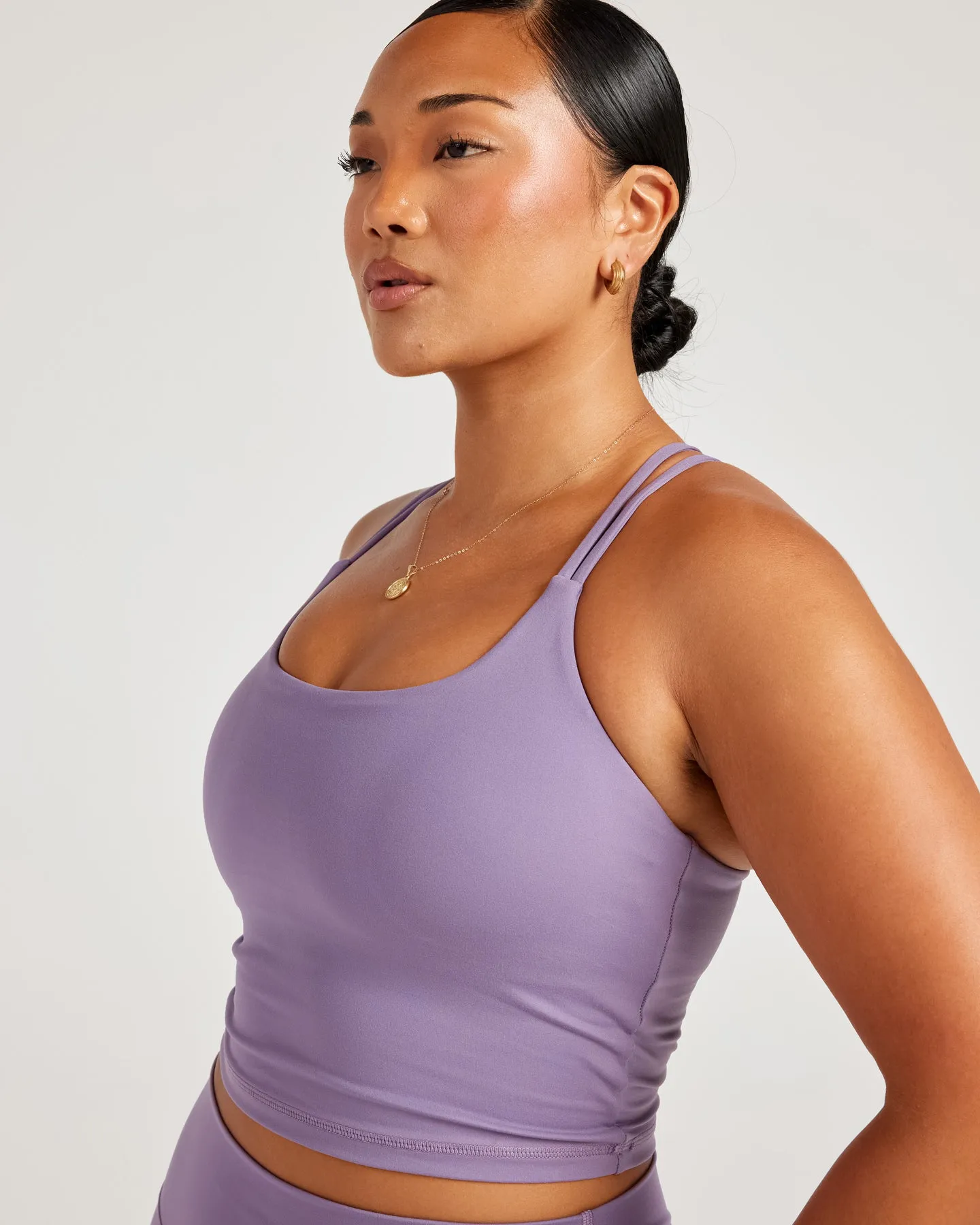 Aura Thin Strap Tank - Grape