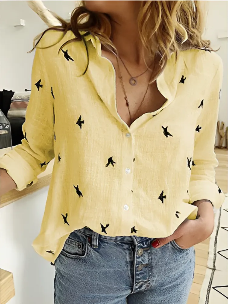 Aureola® | Women'S Blouse With Button Placket