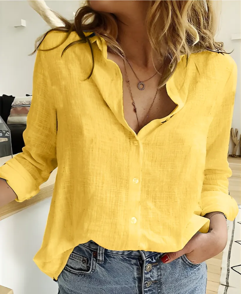 Aureola® | Women'S Blouse With Button Placket