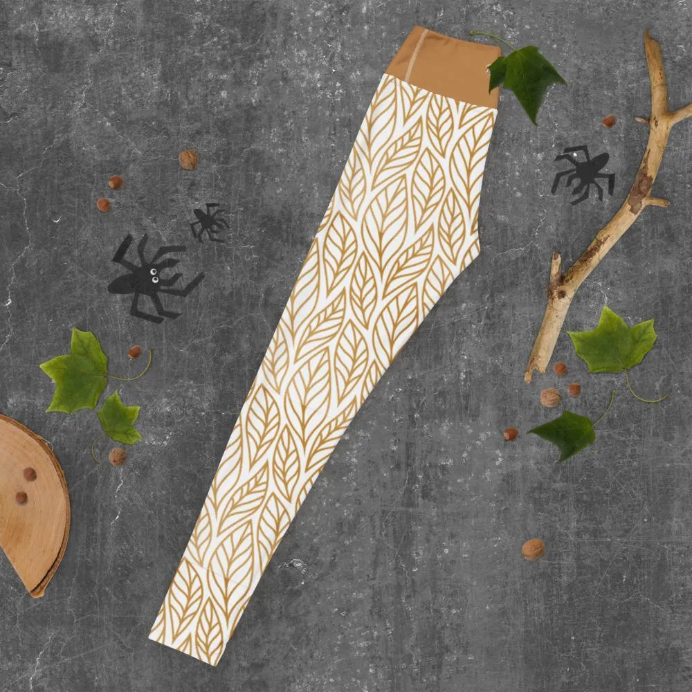 Autumn Leaves Yoga Leggings