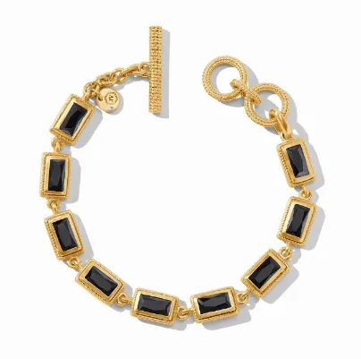 Baguette Tennis Bracelet - Obsidian Black