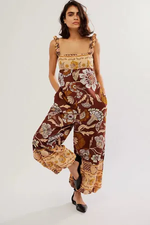 Bali Albright Jumpsuit in Coffee Combo