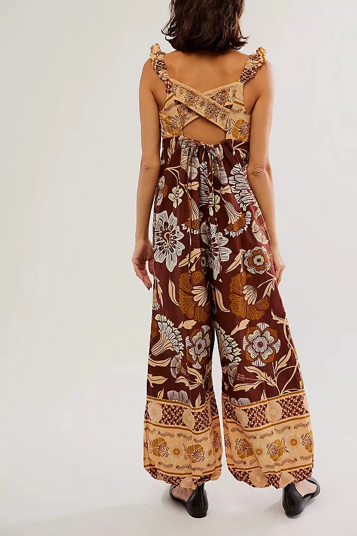 Bali Albright Jumpsuit in Coffee Combo