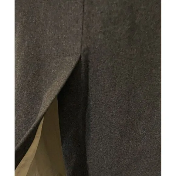 Banana Republic Wool Coat Women's Medium Grey Classic Corporate Wool Coat