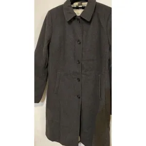 Banana Republic Wool Coat Women's Medium Grey Classic Corporate Wool Coat