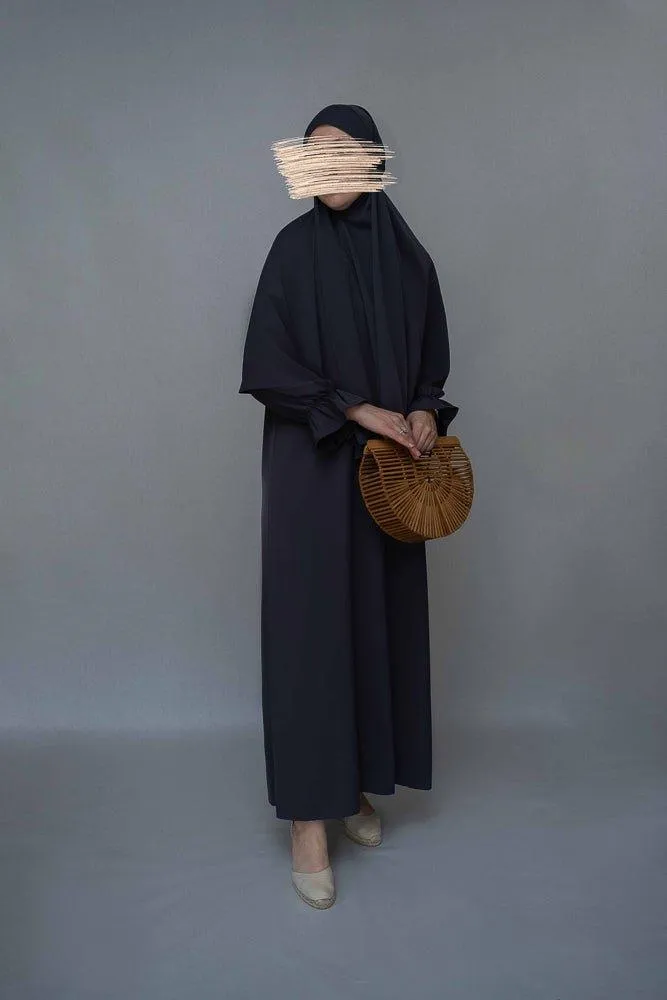 Barakaa Women's Prayer Dress and Umrah Hajj set in Grey