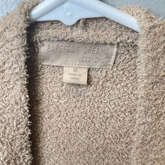 Barefoot Dreams Women's CozyChic Colorblock‎ Cardigan Tan/Gray Size Medium