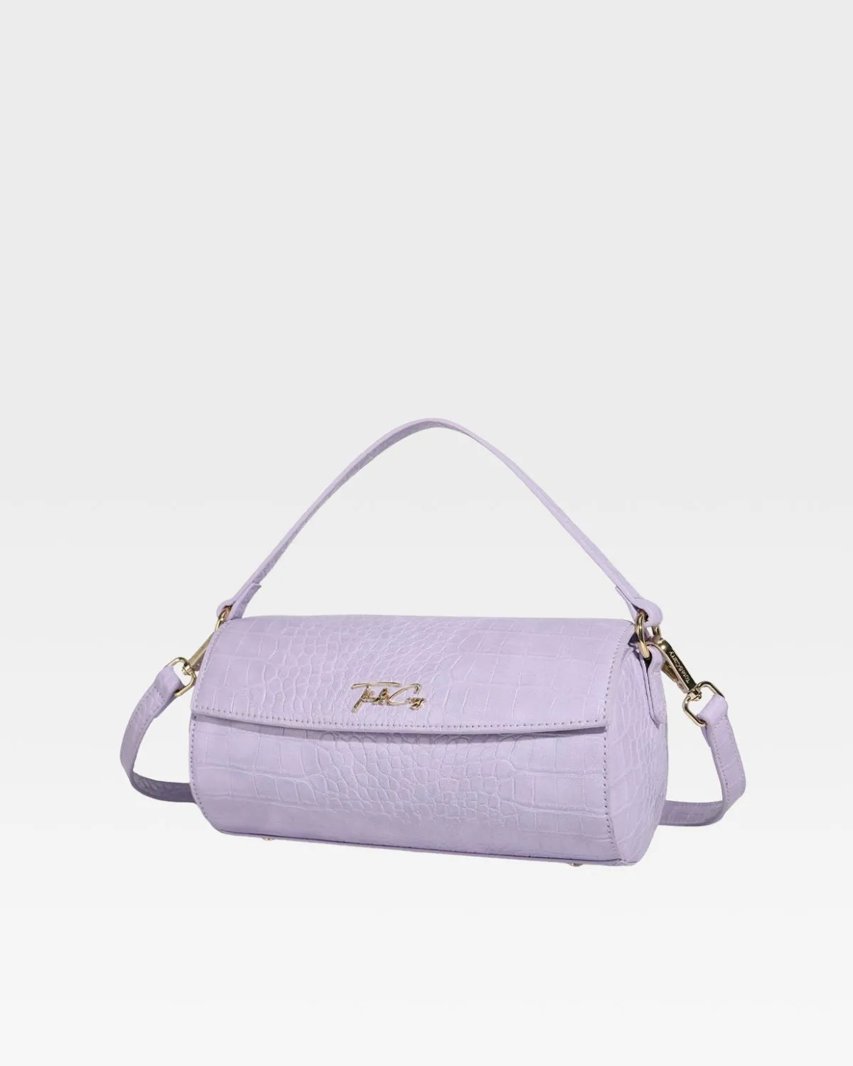 Barrel Purse in Lavender Purple