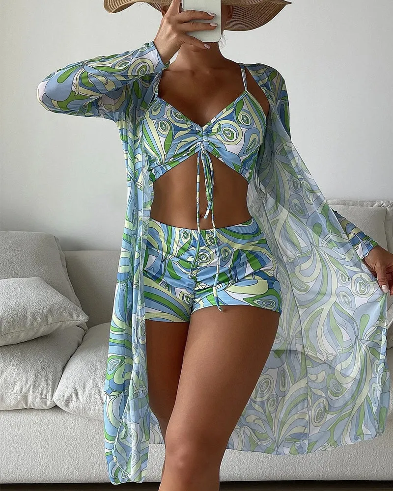 Barrie® | Three-Piece Bikini With Print