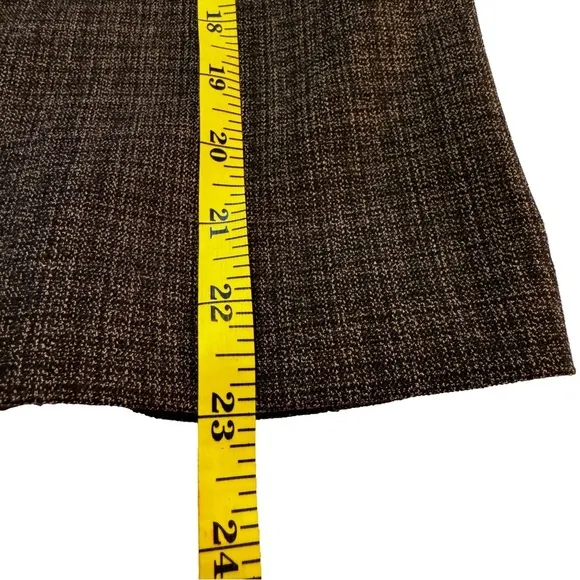 BCX Women's Brown Tweed Skirt Suit Set Skirt Size 5 Jacket Size Large NWT