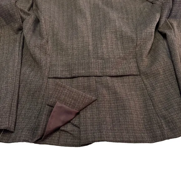 BCX Women's Brown Tweed Skirt Suit Set Skirt Size 5 Jacket Size Large NWT