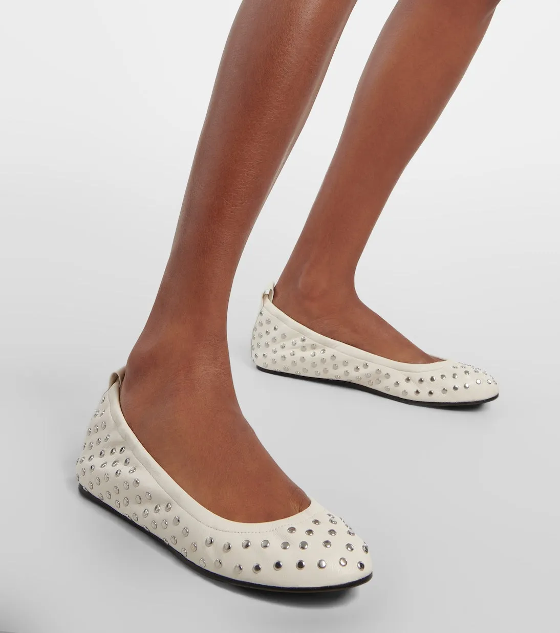 Belna Isabel Marant leather ballerinas, white
