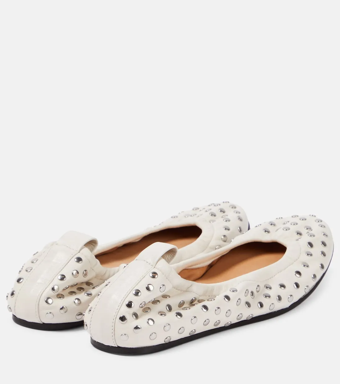 Belna Isabel Marant leather ballerinas, white