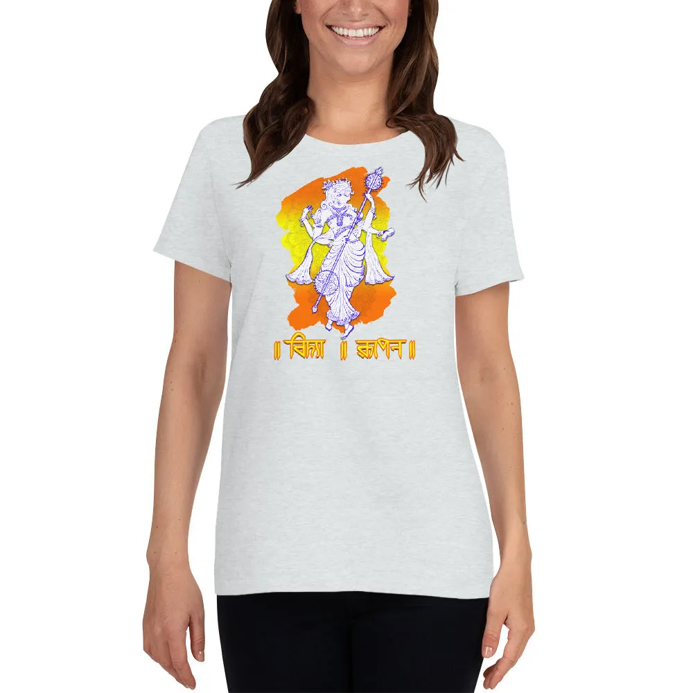 Bengali Heavy Cotton Short Sleeve T-Shirt -Vidya Roopeno