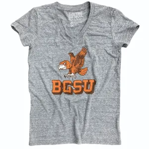 BGSU Vintage Falcon Women's Vneck (Discontinued)
