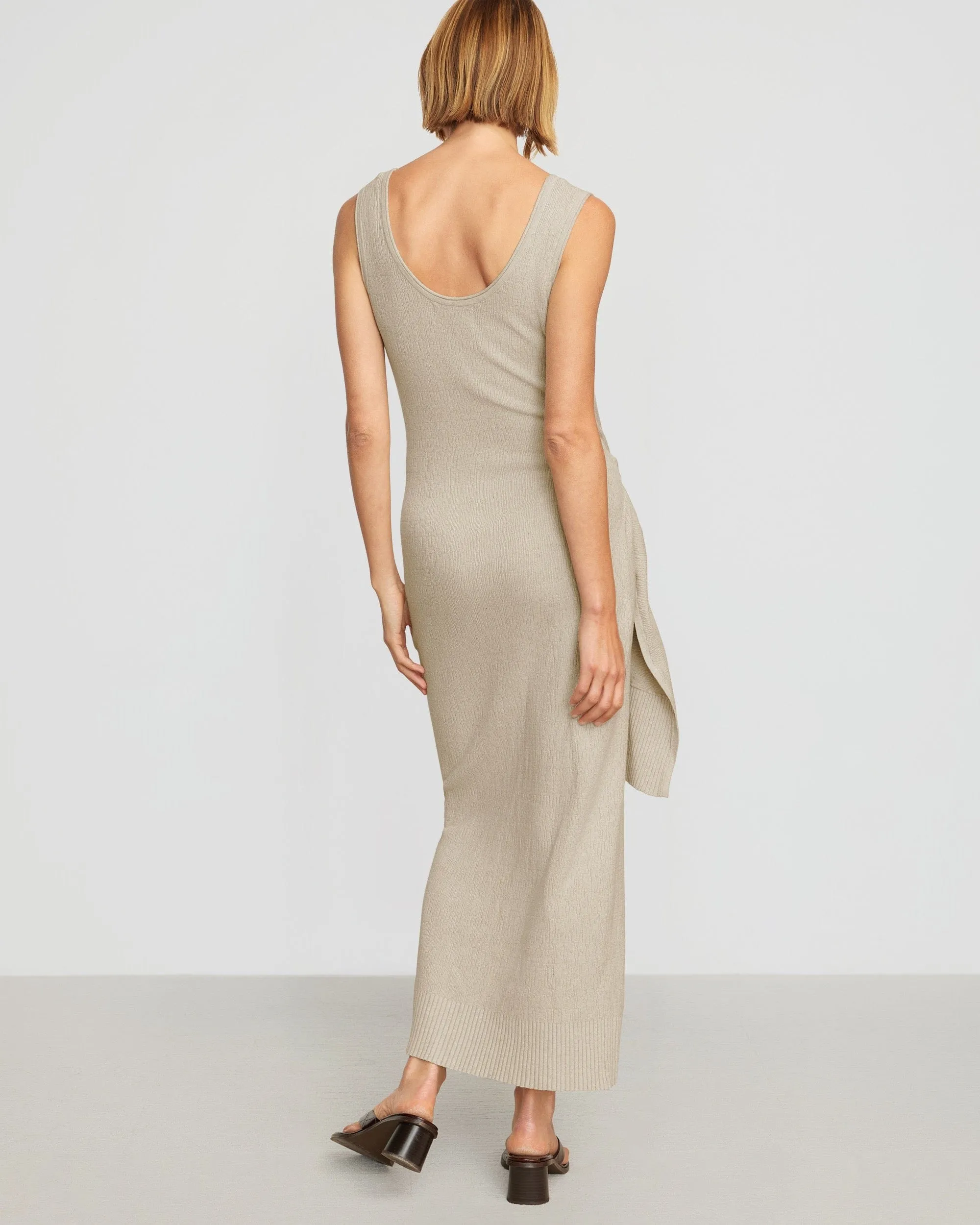 Bianca Linen-Cotton Wrap Dress