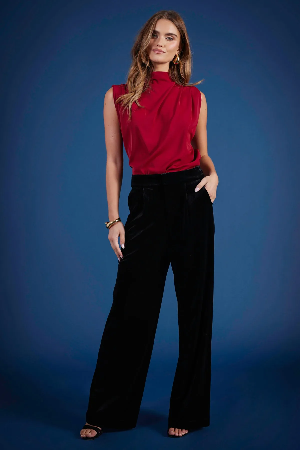 Bishop   Young Beckett Sleeveless Top - Scarlet