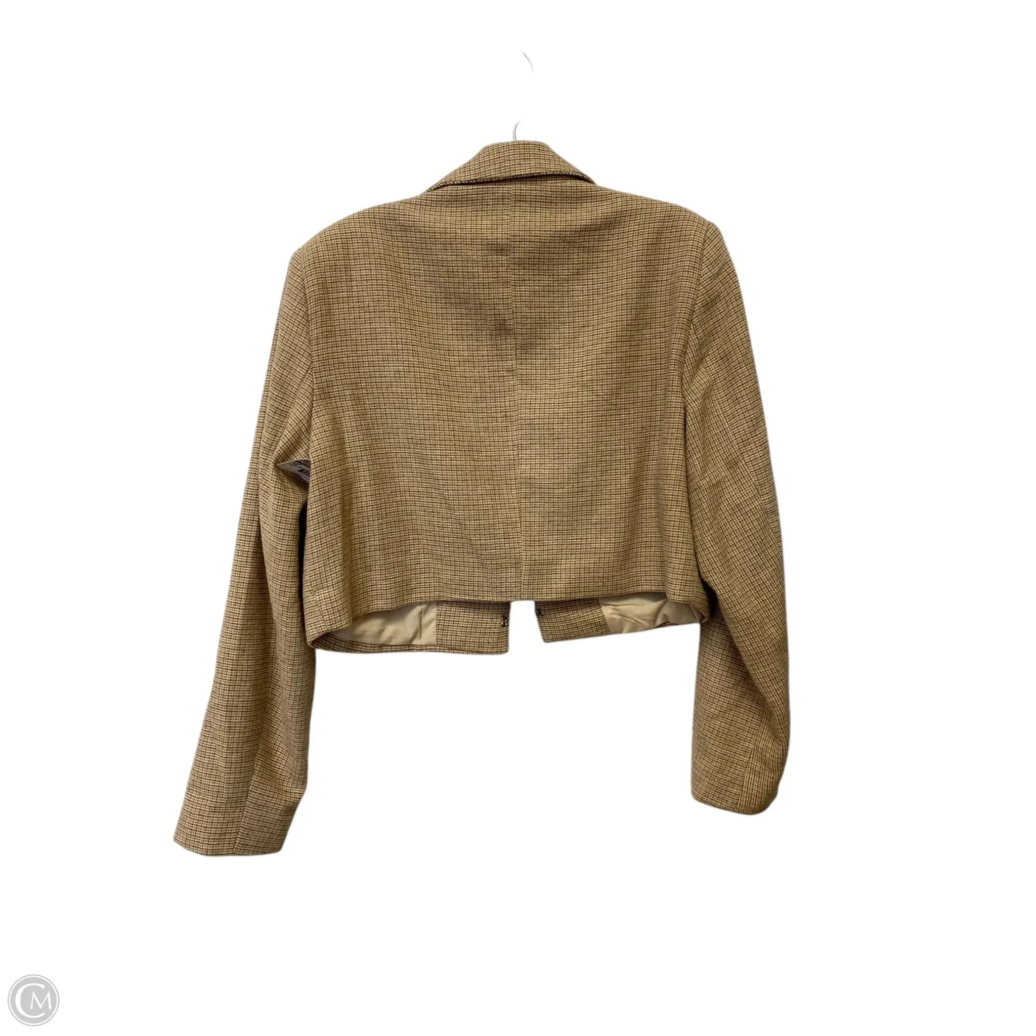 Blazer By Clothes Mentor In Brown, Size: M