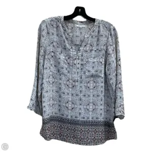 Blouse 3/4 Sleeve By Maurices In Multi-colored, Size: M
