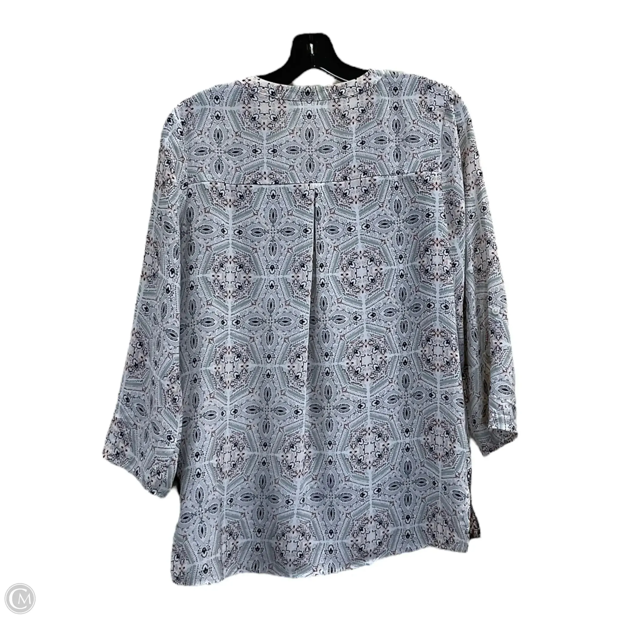 Blouse 3/4 Sleeve By Maurices In Multi-colored, Size: M