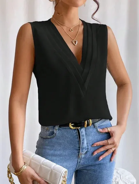 Blouse Bella™ | Women's Sleeveless Loose-Fit Blouse | Lightweight Fabric, Casual Summer Style & Breathable Comfort