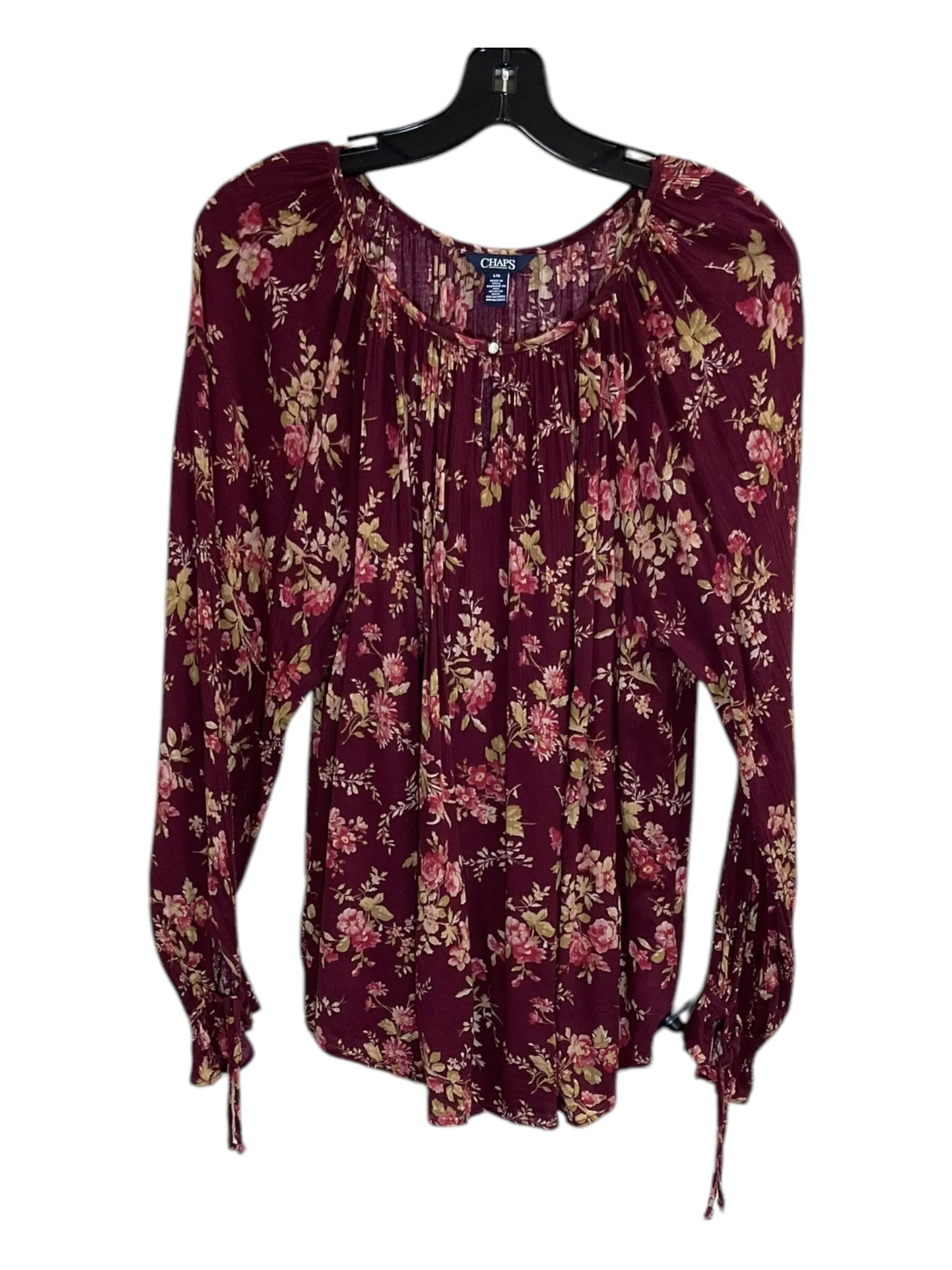 Blouse Long Sleeve By Chaps