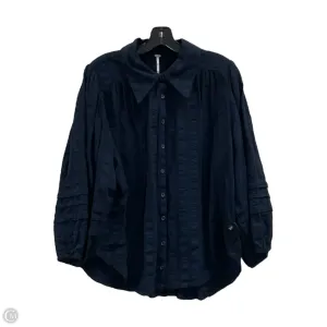 Blouse Long Sleeve By Free People In Black, Size: Xl
