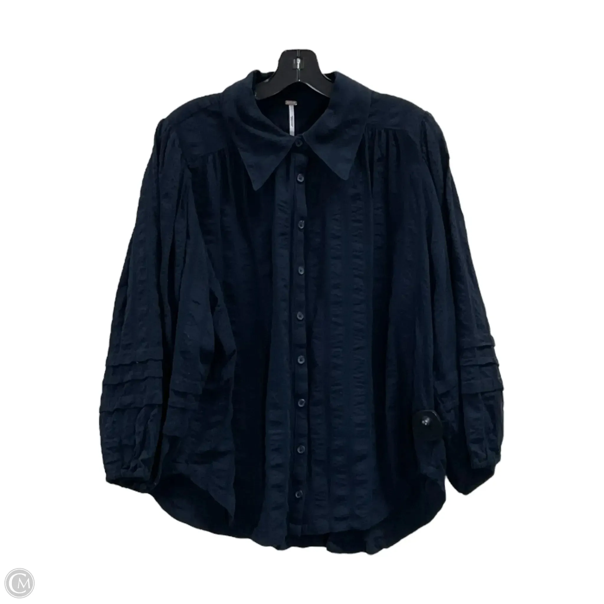 Blouse Long Sleeve By Free People In Black, Size: Xl