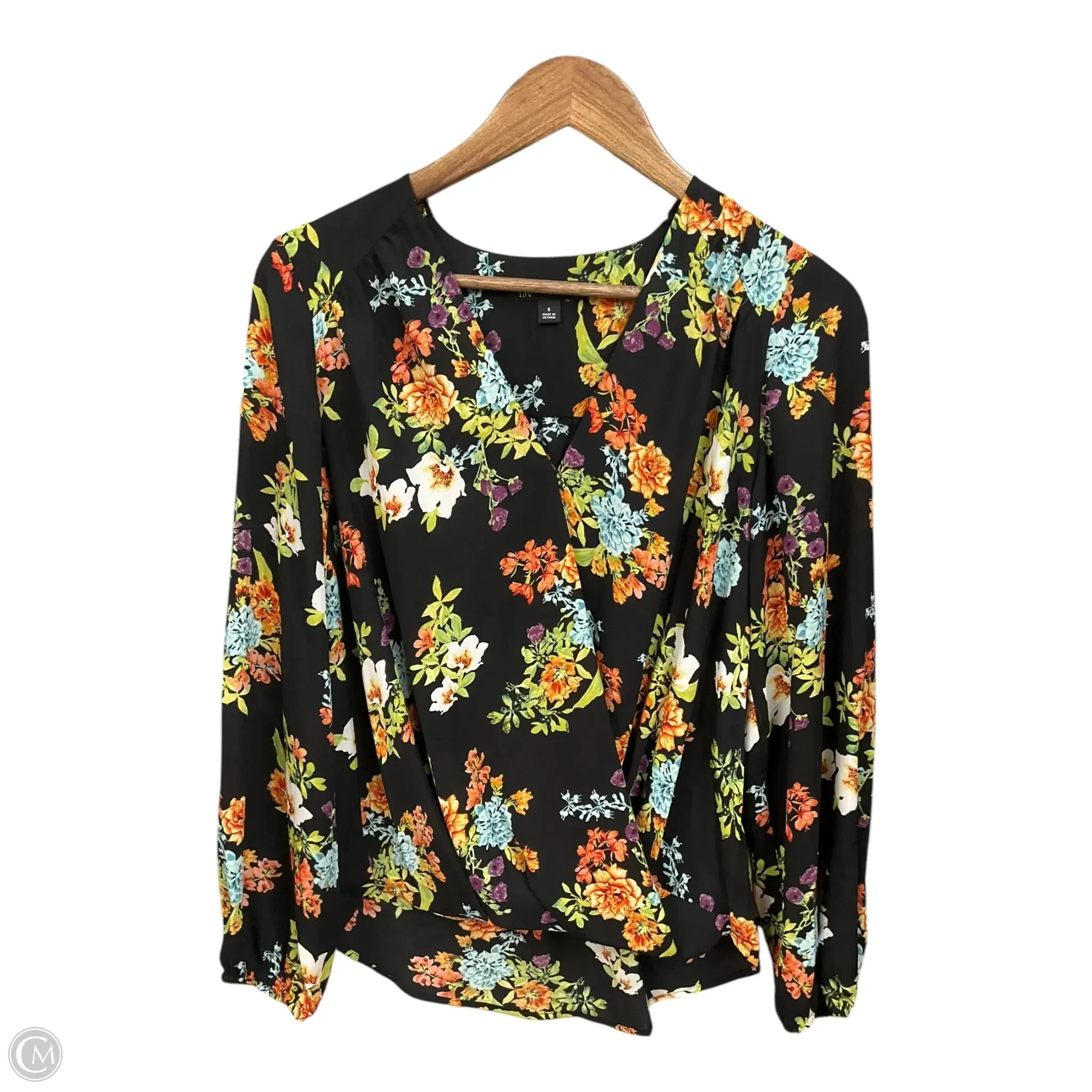 Blouse Long Sleeve By Inc In Floral Print, Size: S